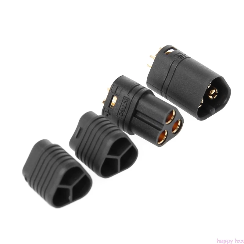 2019 1 Pair MT60 3.5mm 3 Pole Bullet Connector Plug Male &amp Female For RC ESC to Motor | Игрушки и хобби