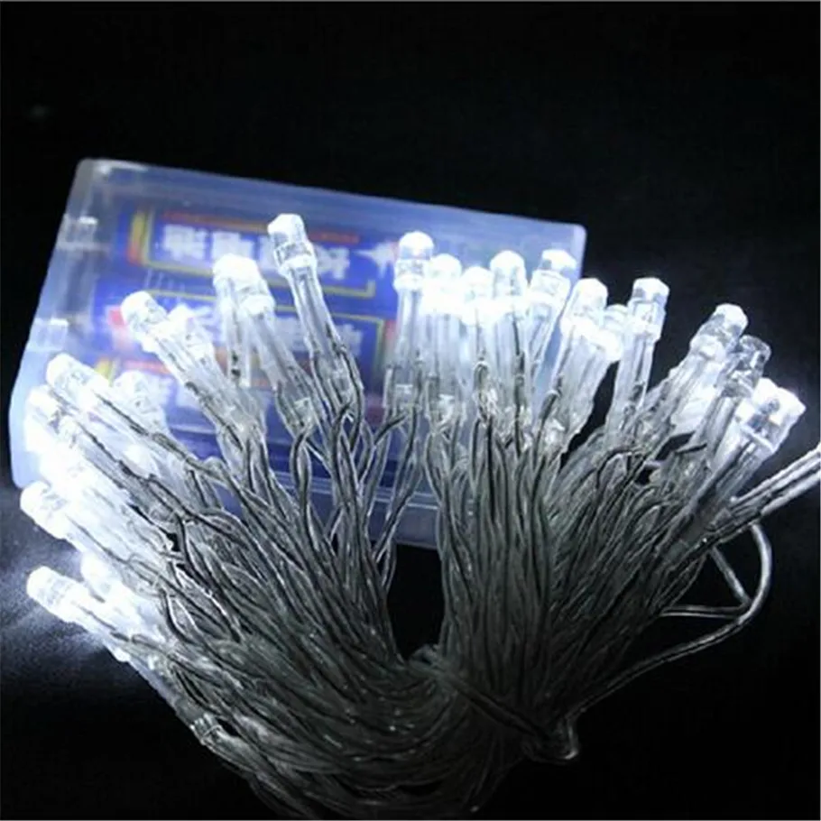 8 м 50 LED на батарейках светодиодные фонари игра для рождества венок вечеринки