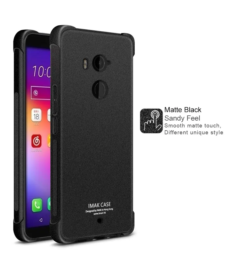 Original iMAK Airbag Super-slim Soft Phone cases for HTC U11 Plus Bumper case +Soft protective Film For Case |