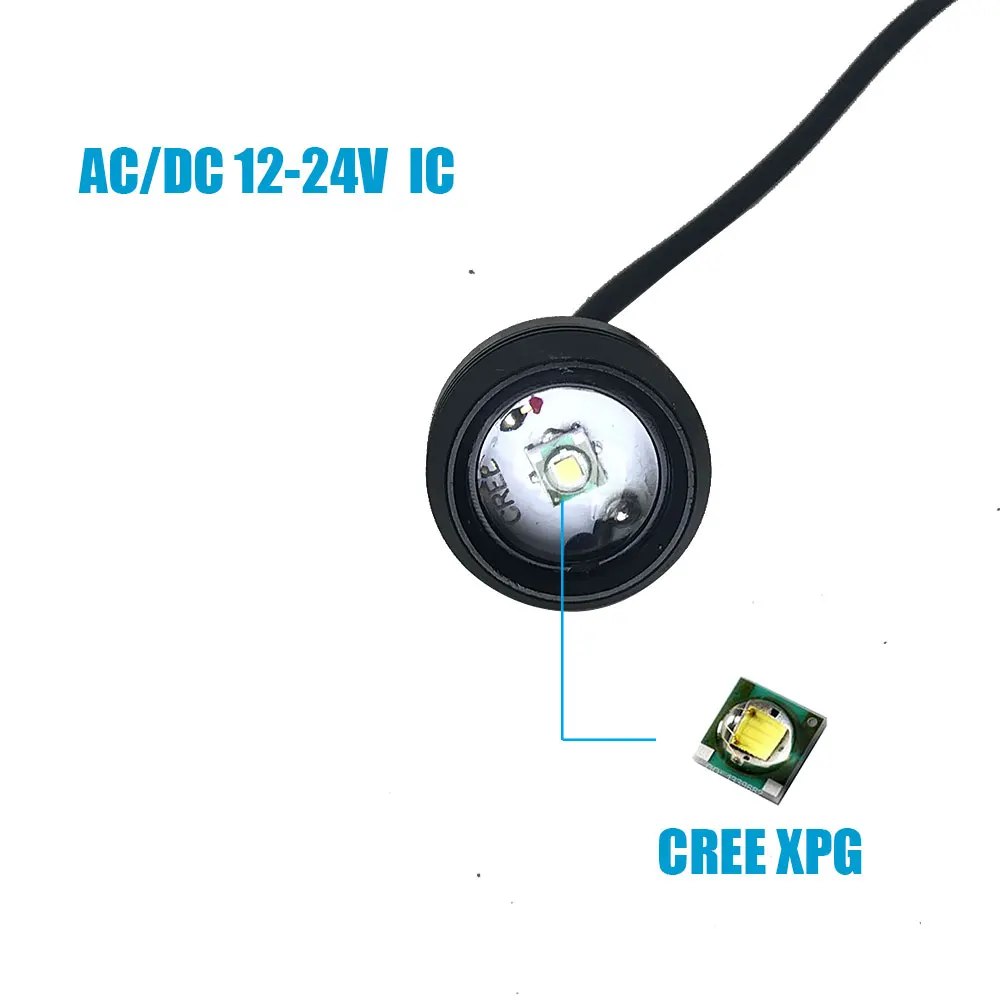 Дневные ходовые огни BOSMAA DIY LED Орлиный взгляд освещение 2W DRL универсальные дневные