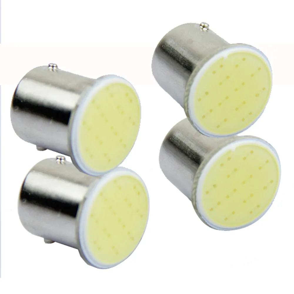 Франшиза светодиодный чип 4 шт. Cob P21w LED 12SMD 1156 Ba15s 12В Лампа RV трейлер парковка Авто