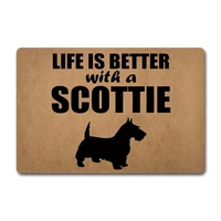 door mats life is better with doormat funny welcome dogs mats rugs 23 6 x 15 7 in non woven fabric top with a anti slip ru
