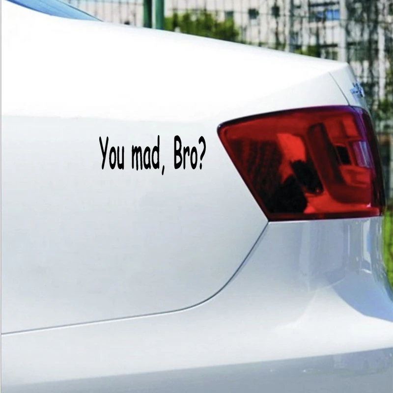 QYPF 14 см * 5 2 You Mad Bro? Креативный Забавный автомобильный Стайлинг Виниловая наклейка