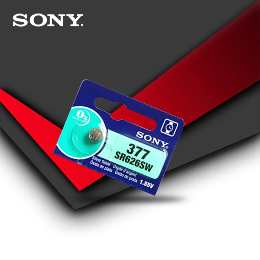 1 шт. Новинка sony 377 SR626SW SR626 AG4 1,55 в оксид серебра часы батарея SR626SW 377 Кнопка монета ячейка Сделано в Японии