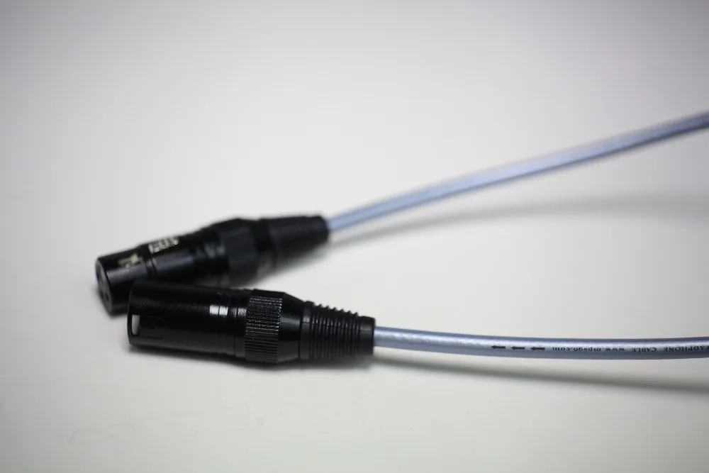 Hi-Fi MPS X-22XLR Hi-end 99.9997% OFC + Si 24K позолоченный 3-контактный разъем XLR баланс аудио кабель