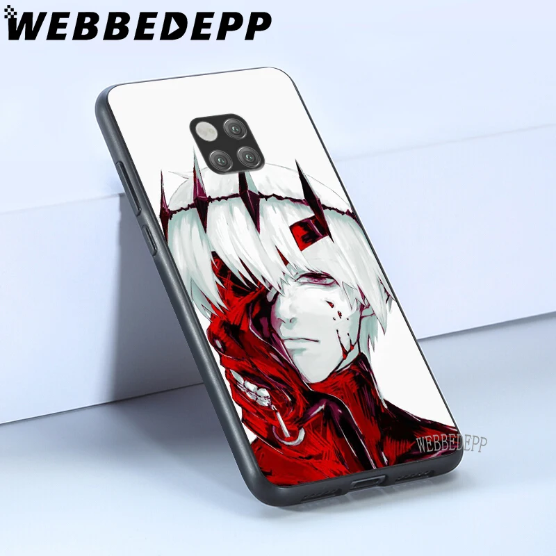 WEBBEDEPP Токийский Гуль аниме Мягкий ТПУ чехол для Huawei Y6 Y7 Prime Y9 Mate 10 20 Lite Pro Nova 2i 3i