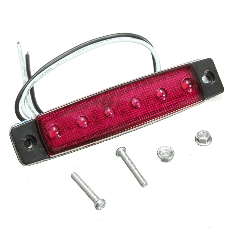 Автомобильные Внешние огни Светодиодный DC 12V 6 Автомобильный светодиодный SMD