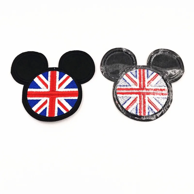 2 шт. с изображением головы мыши флага утюга вышивкой одежда нашивки для девочек и