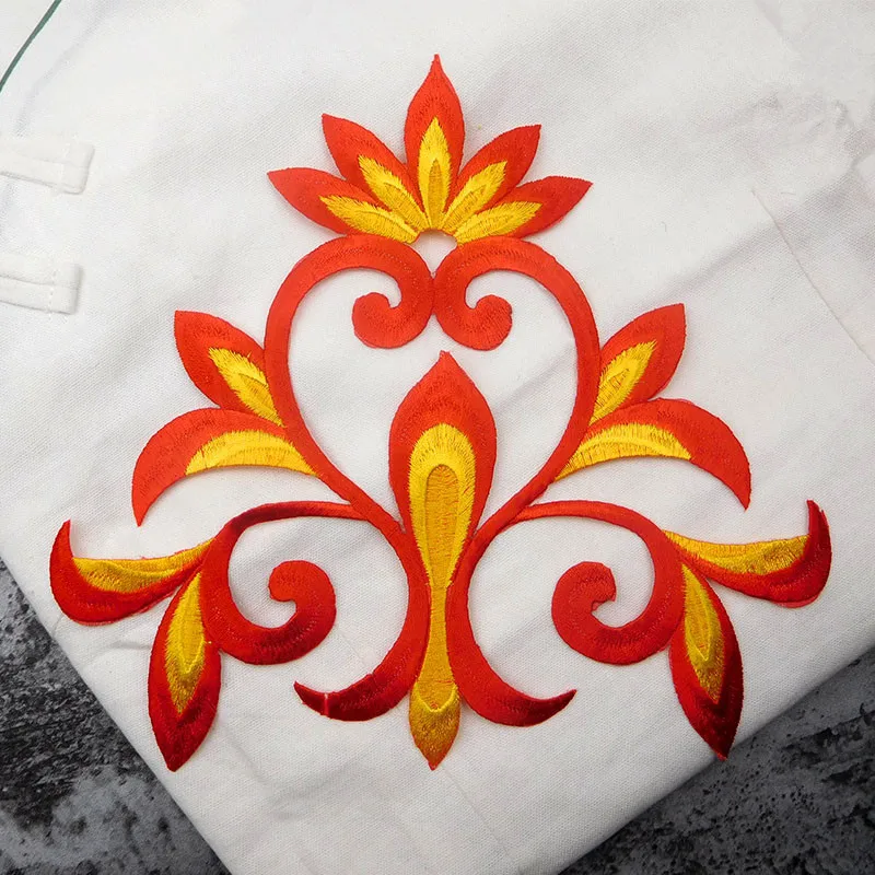 1pc 24.5X22cm Ethnic Embroidery Cloth Sticking Dance National Decoration Decal Patch Performance Garment Accessory Lace | Дом и сад