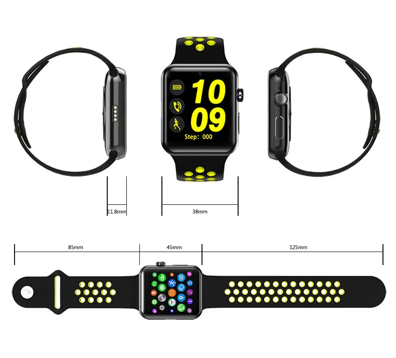 Sowmow dm09 плюс Bluetooth Смарт часы для IOS Android-смартфон полый ремень mtk2502c SmartWatch sim-карты