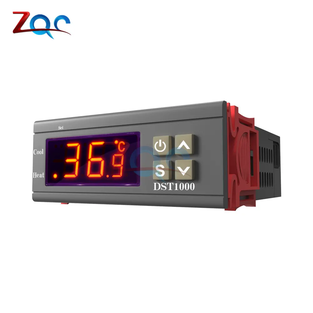 DST1000 Single Display Digital Temperature Control Controller Thermostat DS18B20 Sensor Waterproof DC 12V-72V Replace STC-1000 |