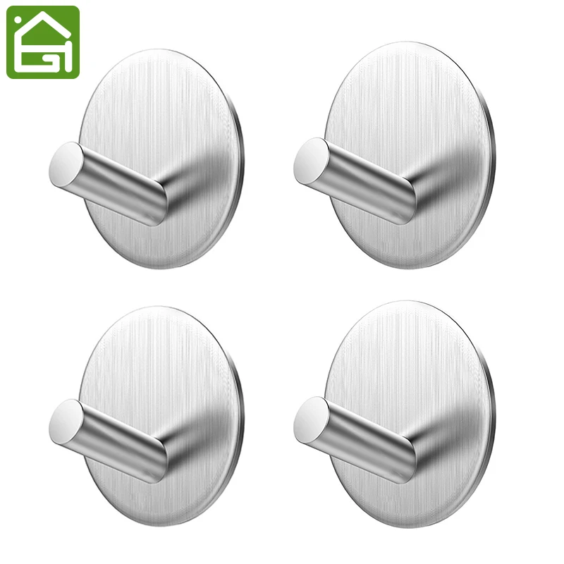 Крючки из нержавеющей стали для полотенец и сумок 4 шт.|stainless steel hook|towel hangerbathroom hooks