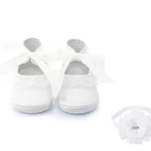 Delebao/белые туфли принцессы на шнуровке для крещения и маленьких