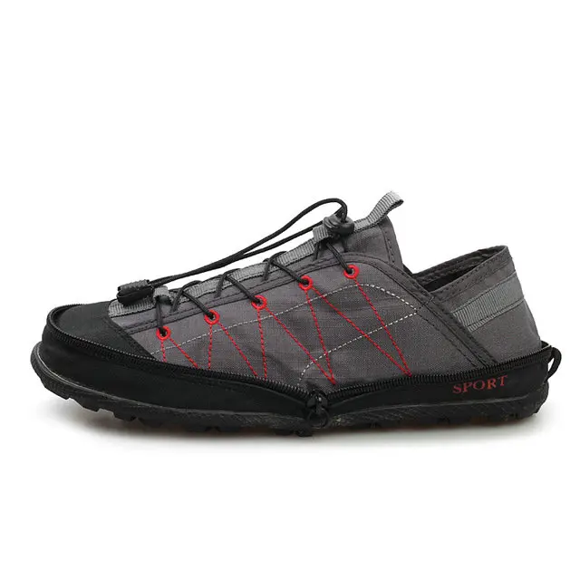 Zipper Quick Dry Outdoor Walking Sneakers Portable Shoe Breathable Casual Trail Climbing Pocket Shoes Zapatilla | Обувь