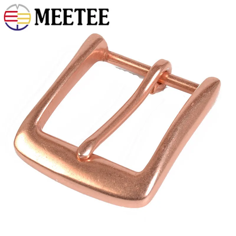 Meetee 1 шт. 40 мм медный мужской ремень с пряжкой голова DIY Кожа ремесло Джинсы Брюки повседневные мужские Т-украшения для 38-39 мм ремень YK012