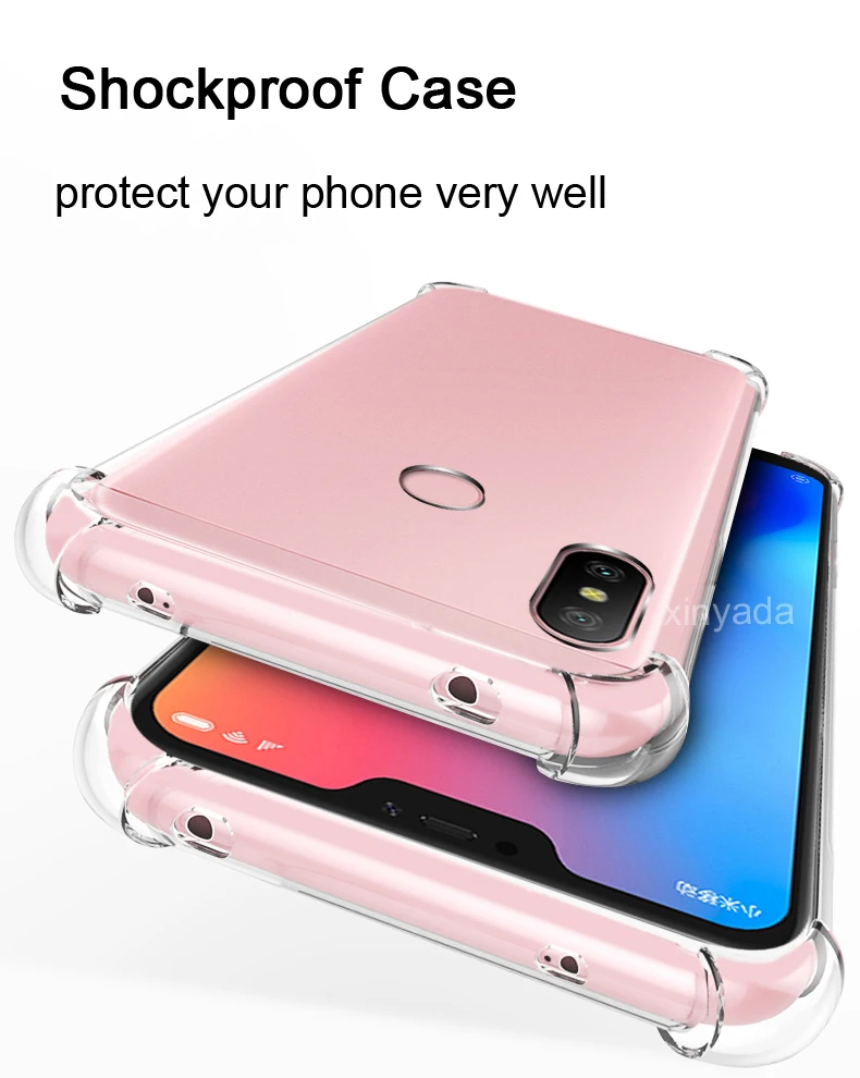 Прозрачный Мягкий Силиконовый ТПУ бампер чехол для Xiaomi 8 8SE Mi8 Redmi Note 7 Pro 6A 6 S2 Y2 Pocophone