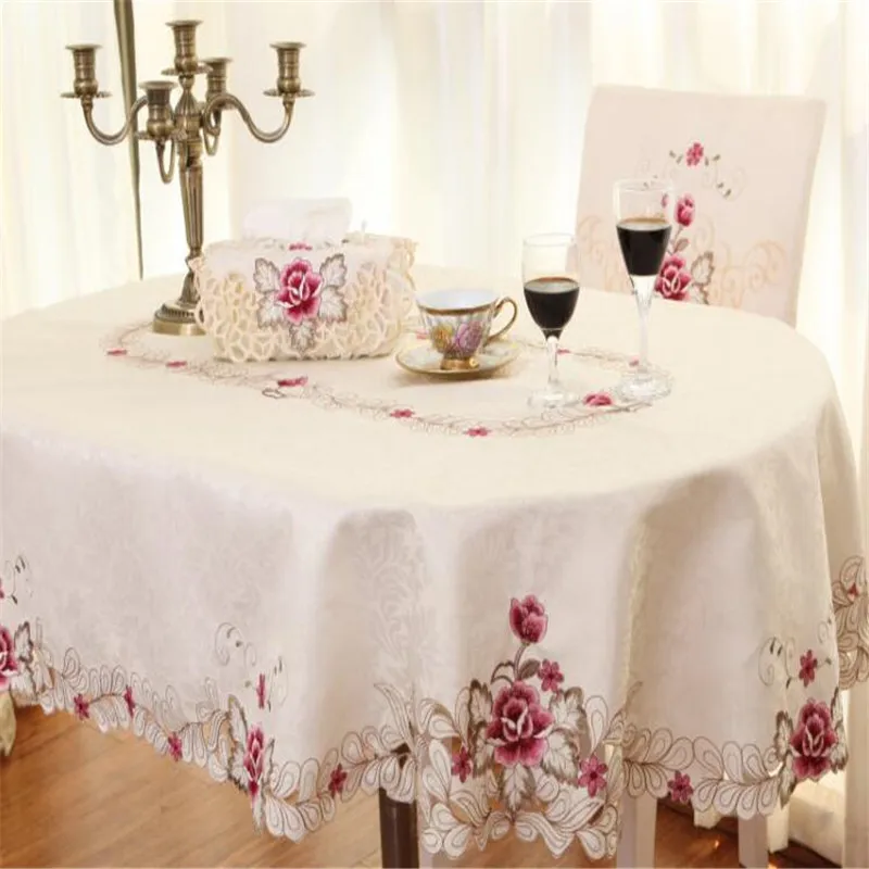 

Free Shipping 1011 Luxurious Hollow Lace Work Coffee Teatablecloth Cover Multi Function Wedding Party Runner Gift Antependium