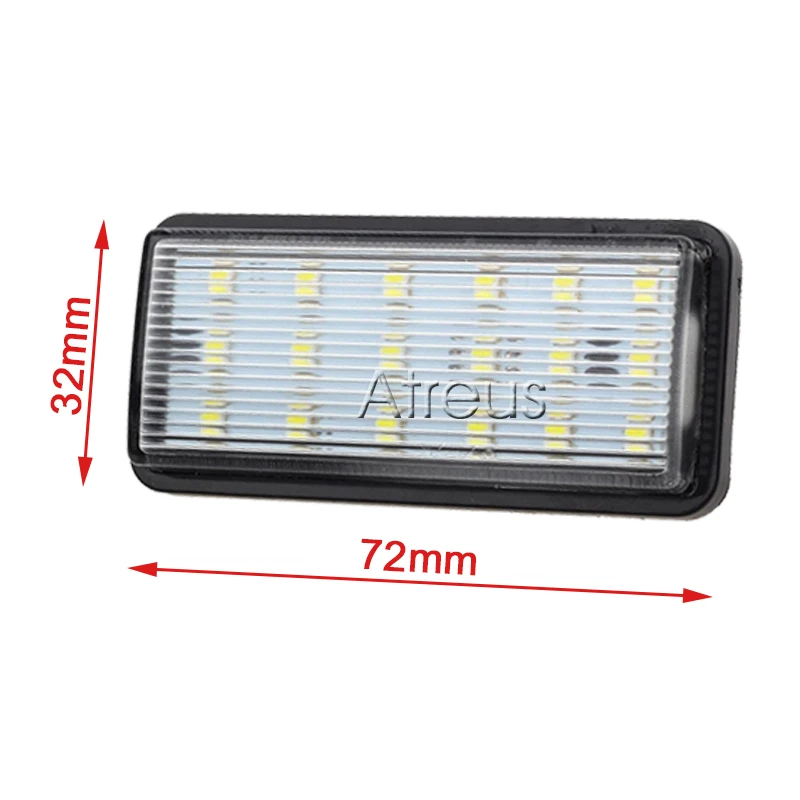 Atreus 2X Автомобильный светодиодный Подсветка регистрационного номера 12V авто