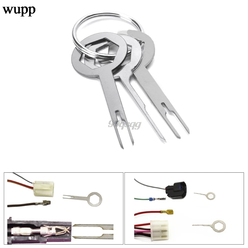 

3x Car Plug Terminal Removal Picker Harness Wiring Crimp Connector Extractor Hot Drop shipping