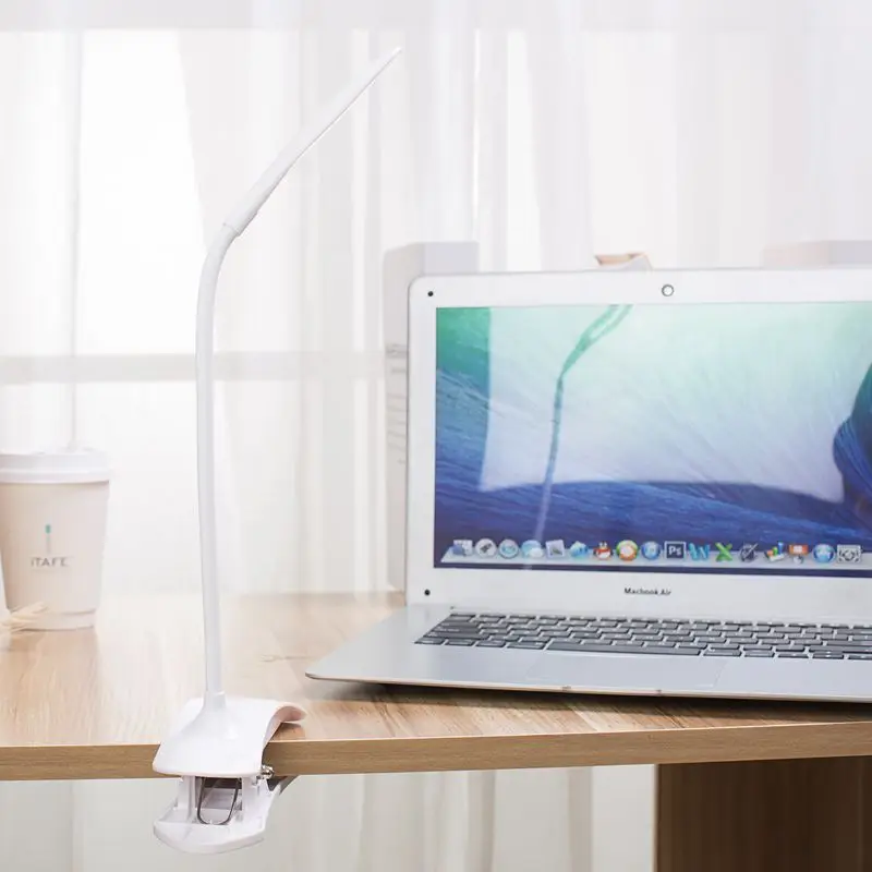 Гибкая Складная Светодиодная настольная лампа с питанием от USB светодиодный