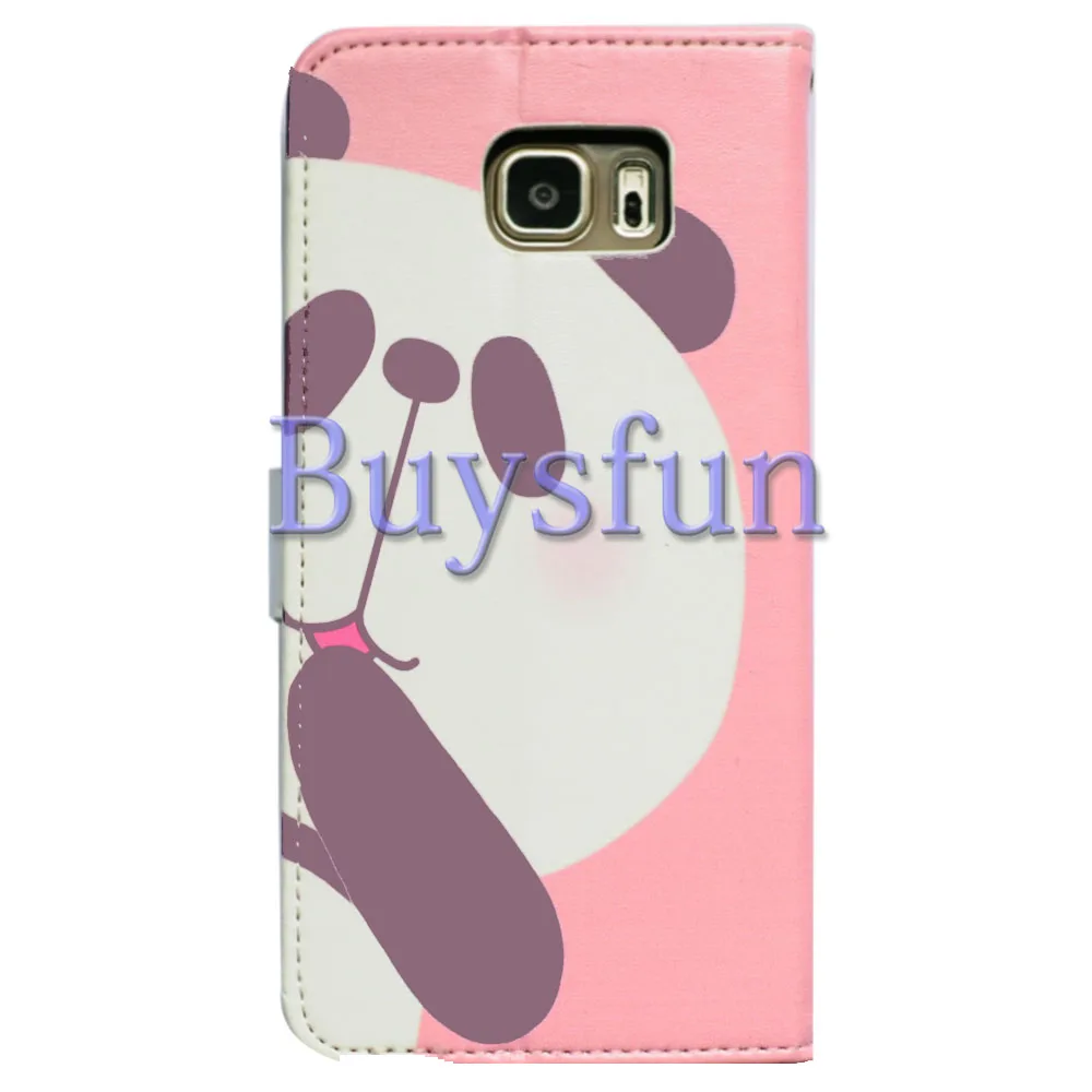 Bcov Pink Cute Panda Leather Wallet Cover Case For Samsung Galaxy Note 5 103022378 |