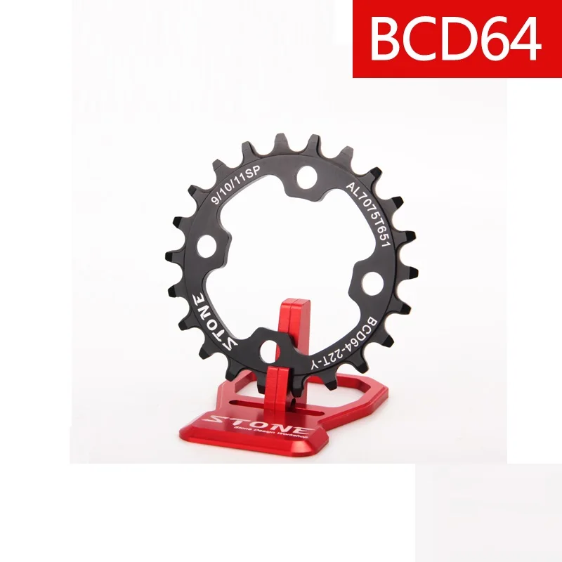 Звездочка для велосипеда 64BCD узкая широкая круглая звездочка 4 болта 22 т 24 26 28 Т 1x9