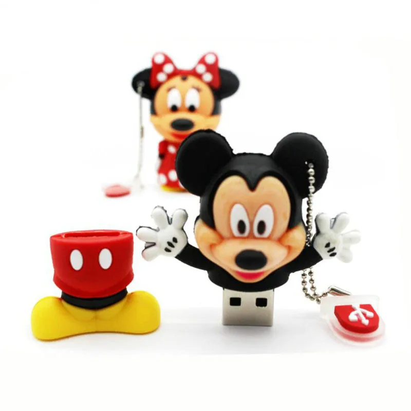 USB флеш-накопитель с Микки и Минни Маус изображением животных из мультфильма