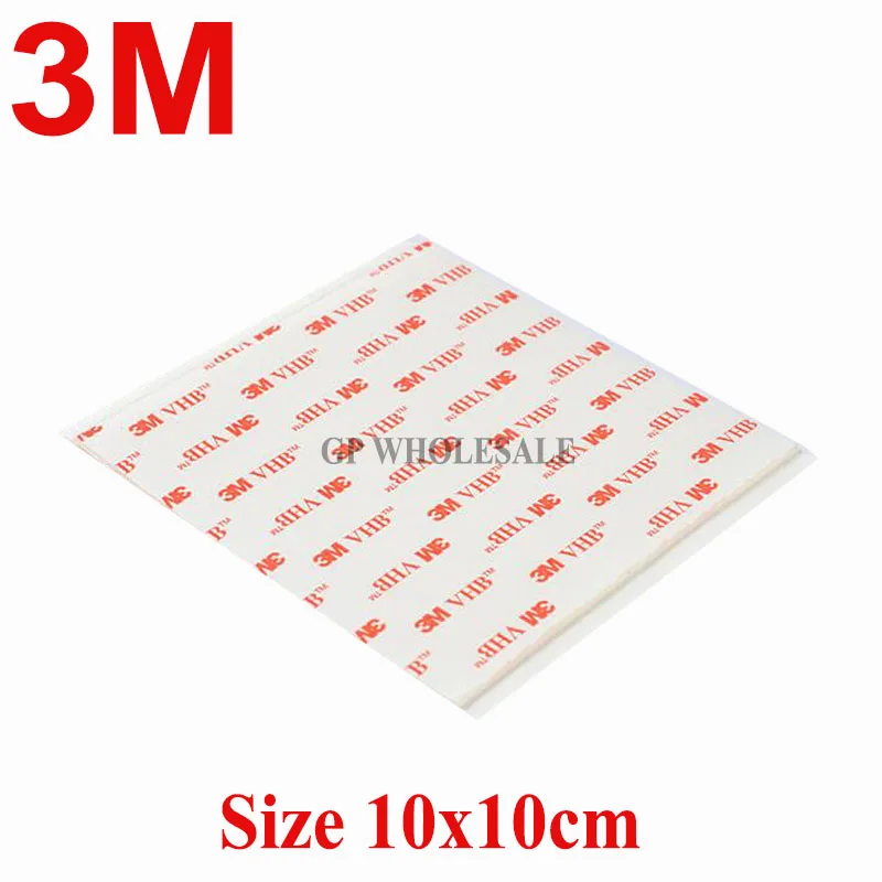 50pcs/lot 3M VHB 4910 Double Sided Adhesive Acrylic Foam Tape Mounting Tape Clear 100mmx100mmx1mm