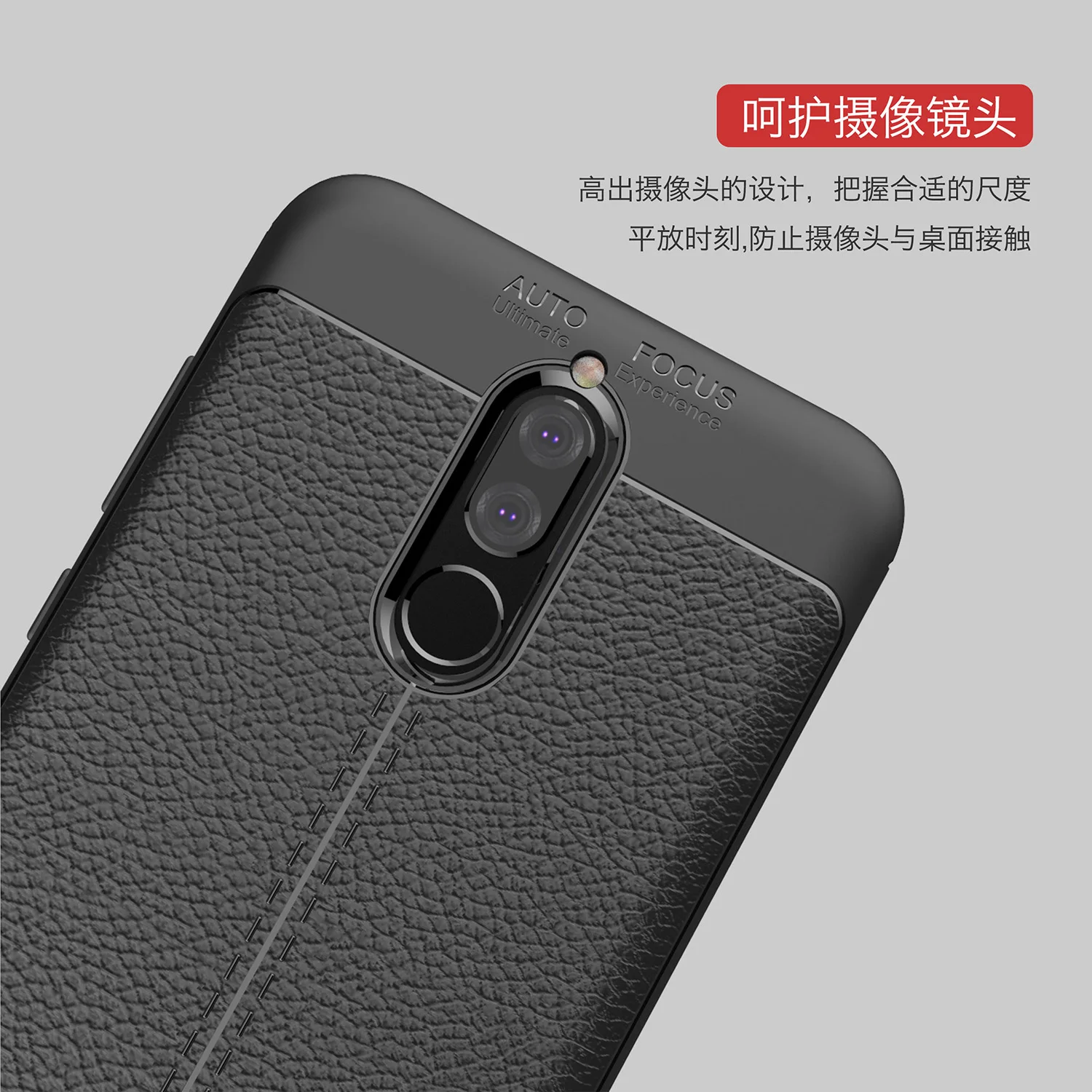 Роскошные кожаные углеродного волокна ударопрочный матовый чехол для huawei P10 плюс