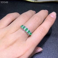 special products natural emerald rings3 compact and luxurious 925 silver favorite shops