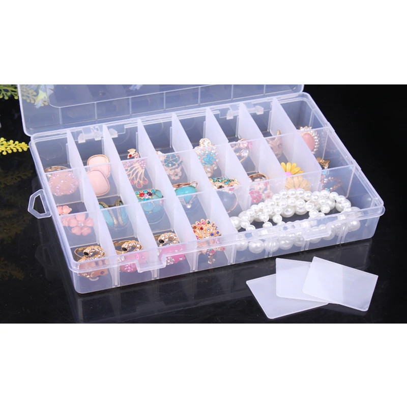 24 Сетки Портативный Jewelry Box Ювелирные Дисплей Организатор Хранения Ясно Показать