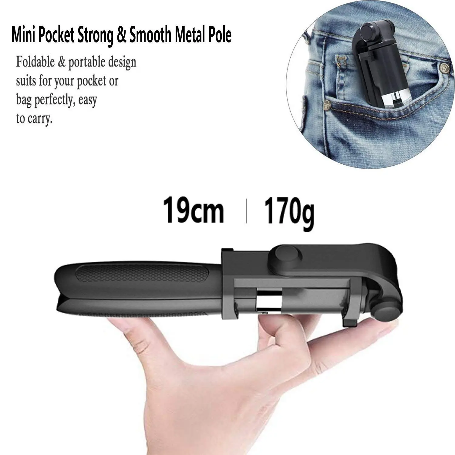 Портативный легкий Селфи Bluetooth палка для селфи штатив с Съемный Беспроводной