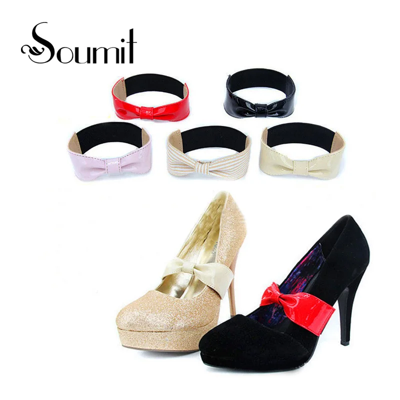 

Soumit Detachable Bow Shoe Straps Shoelaces Band Belts for Holding Loose High Heeled Shoes Decoration No Tie Shoelace Lazy Laces