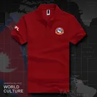 Мужская рубашка-поло с эмблемой нации, 2018 хлопок, белая