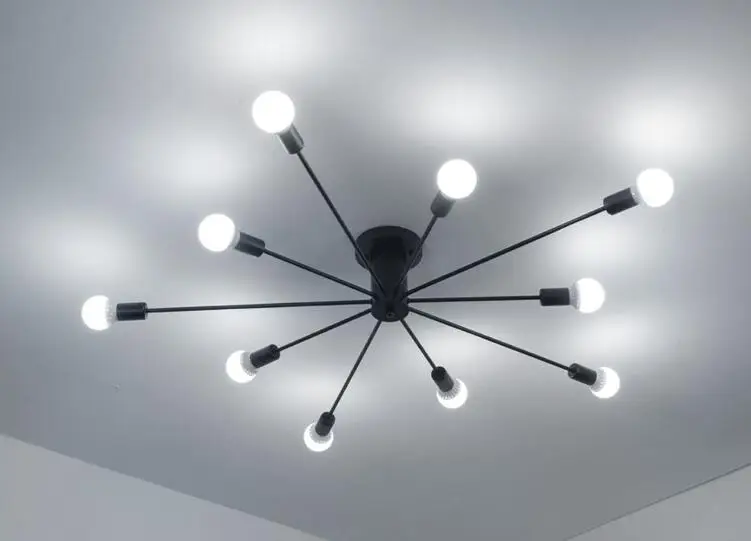 Поверхностного монтажа железная труба потолочная лампа Светодиодная