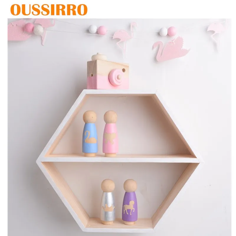 INS скандинавском Стиль деревянные колышки для кукол декоративные настольные