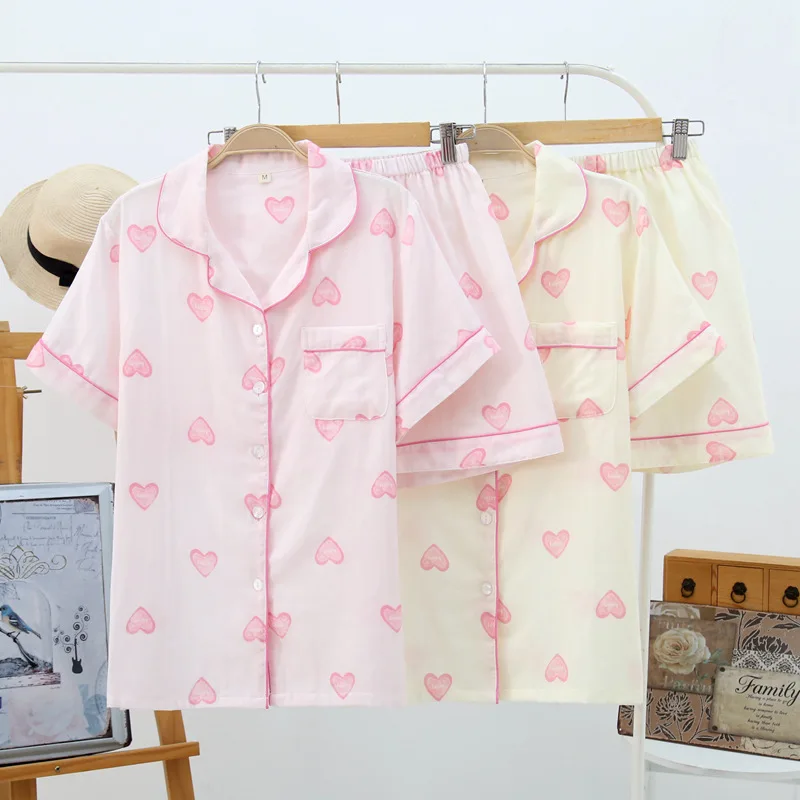 Пижама женская пижамный комплект из 2 предметов: футболка с коротким рукавом и