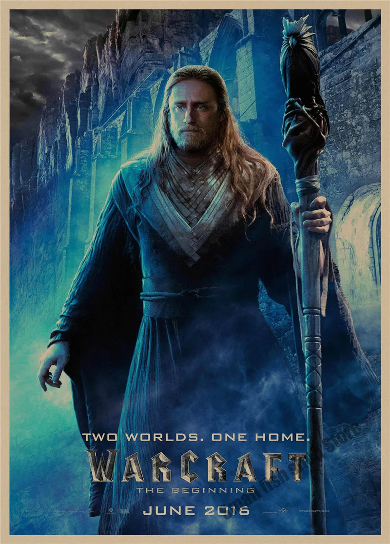 Warcraft ретро плакат, крафт-бумага, бумага для бара, кафе, домашний декор, настенная роспись