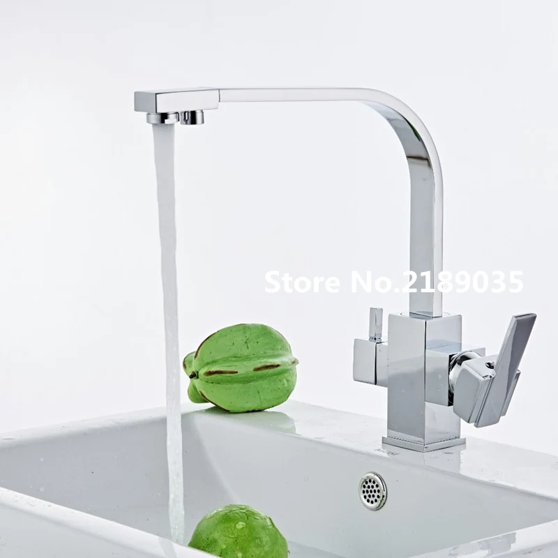 Трехходовой Смеситель для мойки 3 ходовой смеситель фильтра воды хромированная