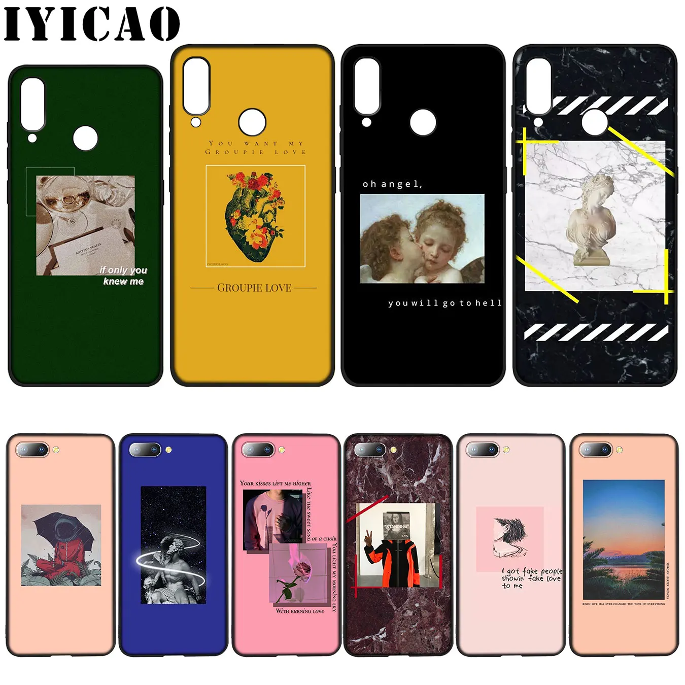 

Great art aesthetic van Gogh Mona Lisa David-love Soft Case for Huawei Y7 Y6 Prime Y9 2018 Honor 8C 8X 8 9 10 Lite 7C 7X 7A Pro