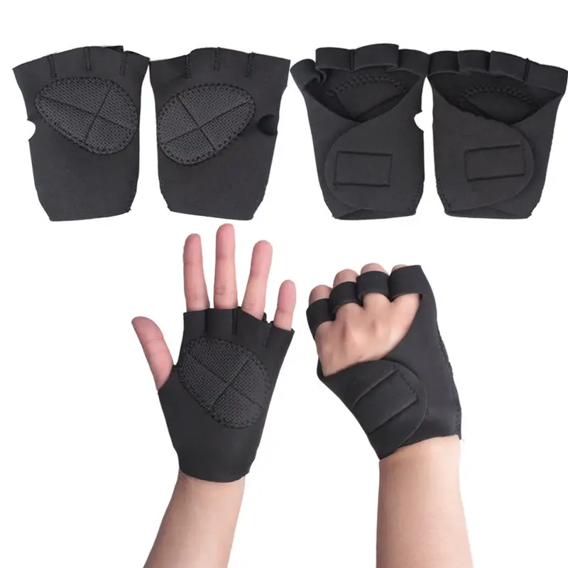 1 пара перчатки без пальцев для занятий спортом|fingerless gloves|half fingerfitness weight lifting |