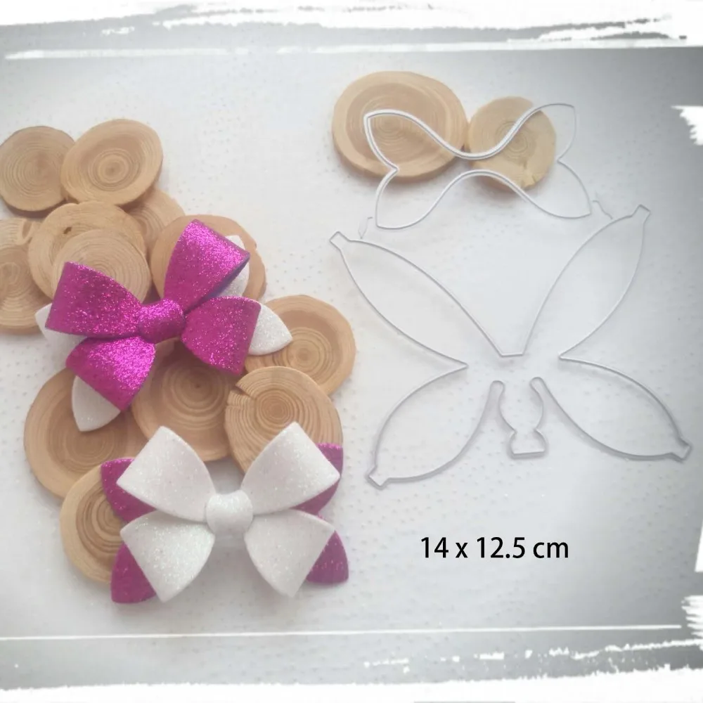 

Lovely Bowknot Frame Metal Cutting Dies Stencils for DIY Scrapbooking Christmas Greeting Cards Decorative Embossing Template