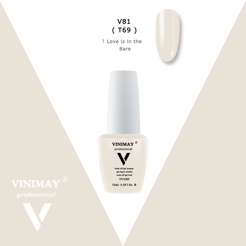 VINIMAY, Новое поступление, гель лак, УФ-гель для ногтей, Гель-лак Vernis, гель Nagellak, Гель-лак для замачивания, Гель-лак, праймер для ногтей, 15 мл - Цвет: V81