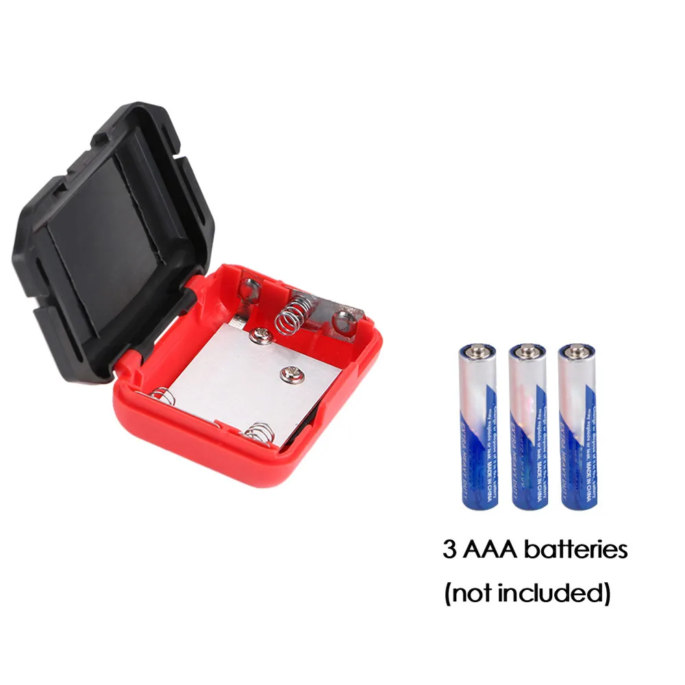 Мини налобный фонарь светодиодный 3 режима AAA ABS регулируемый для кемпинга свет