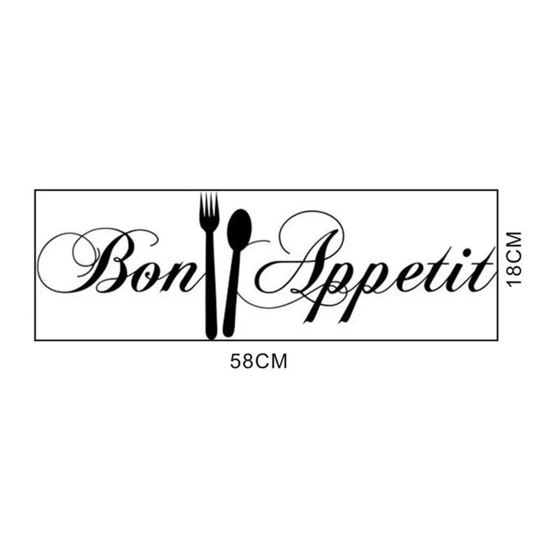 Bon Appetit наклейки на стену для кухни украшение комнаты своими руками настенные