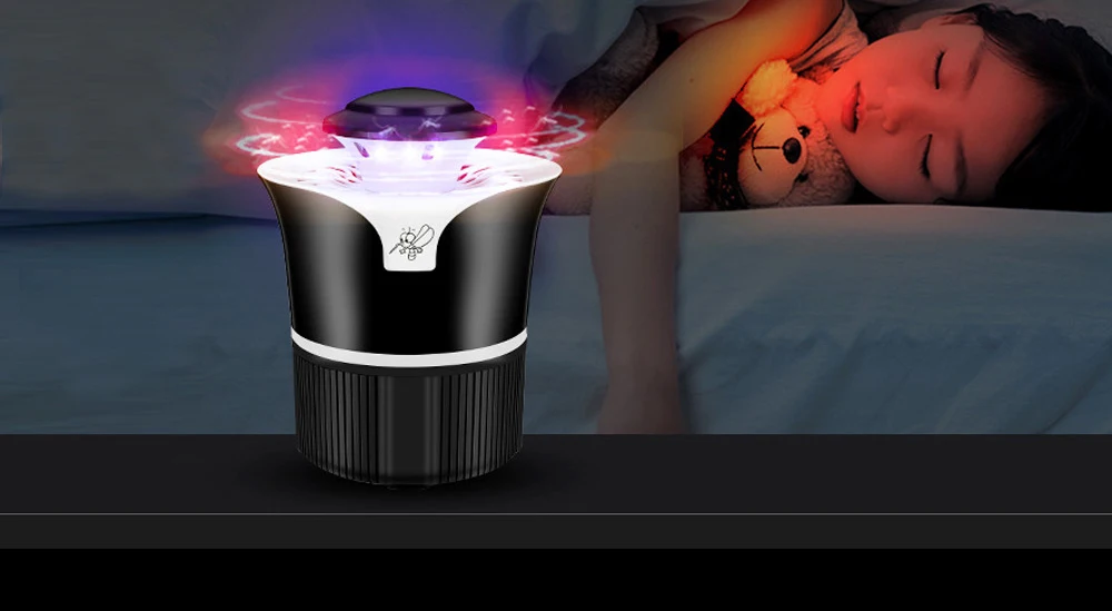 BREFILI USB Mosquito Killer Лампа Электрический анти-убийца насекомых-комаров Fly Ловушка для насекомых лампа Светодиодный УФ фонарь для беременных женщин младенцев