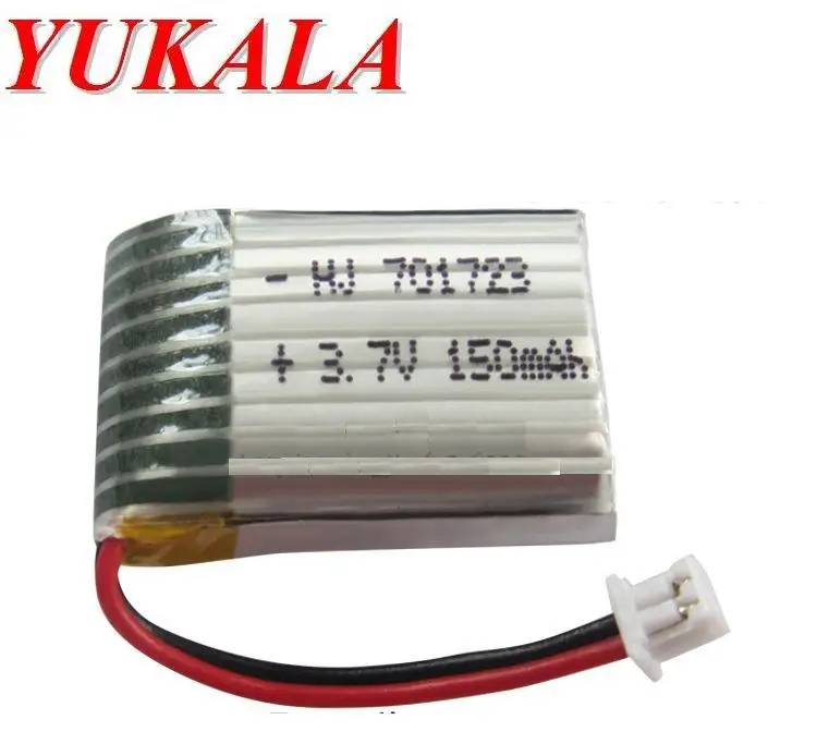 

YUKALA 3.7V 150mAh Li-polymer battery for U839 H20 S8 M67 927 RC quadcopter 4pcs