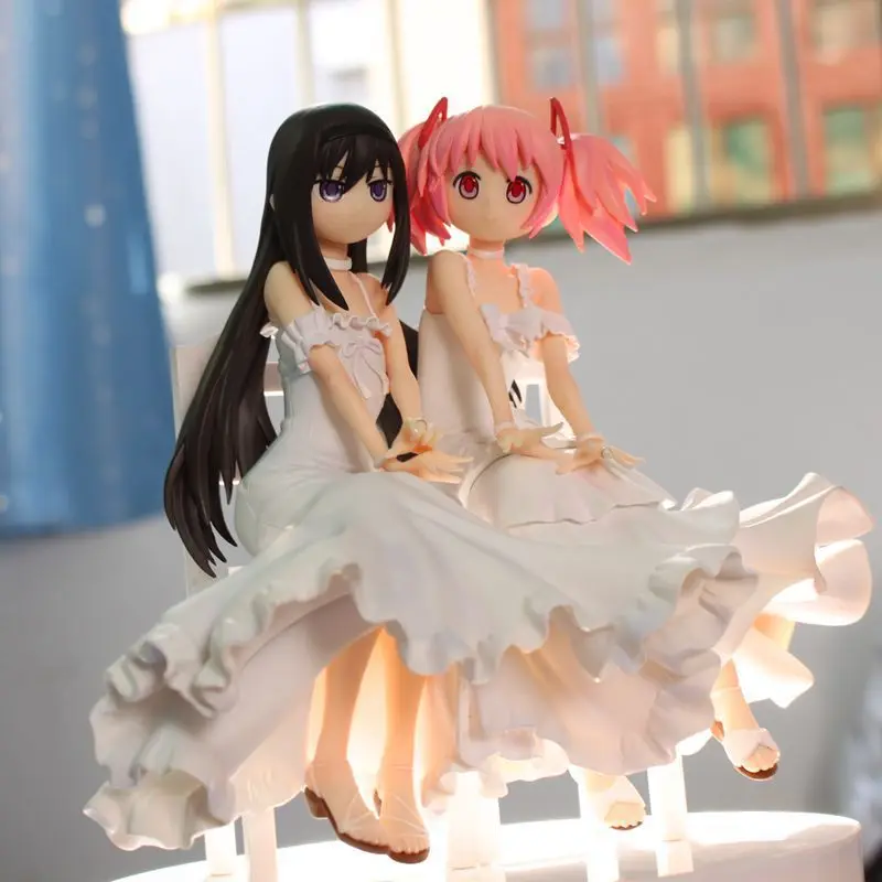 Экшн фигурка японского аниме Puella Magi Madoka Magica Kaname белое платье Akemi Homura коллекция 20