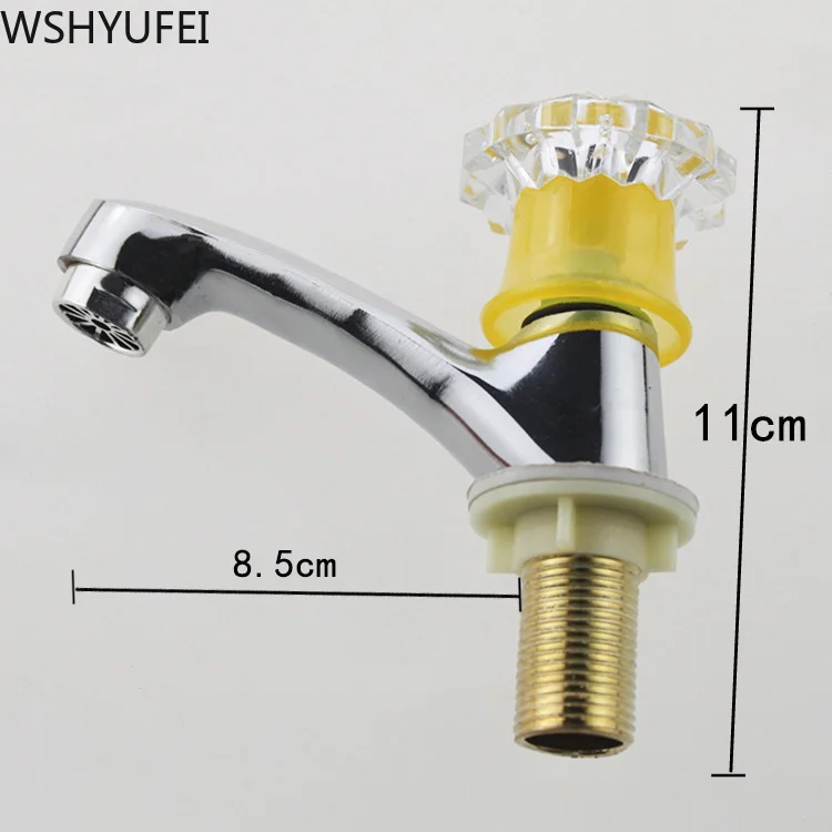 Высококачественный металлический смеситель 2 шт./лот раковина с прозрачными