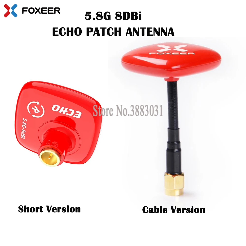 Новое поступление Foxeer Echo пластырь 5 8g антенна 8DBi 8 ГГц RHCP LHCP SMA Mini FPV Антенна для